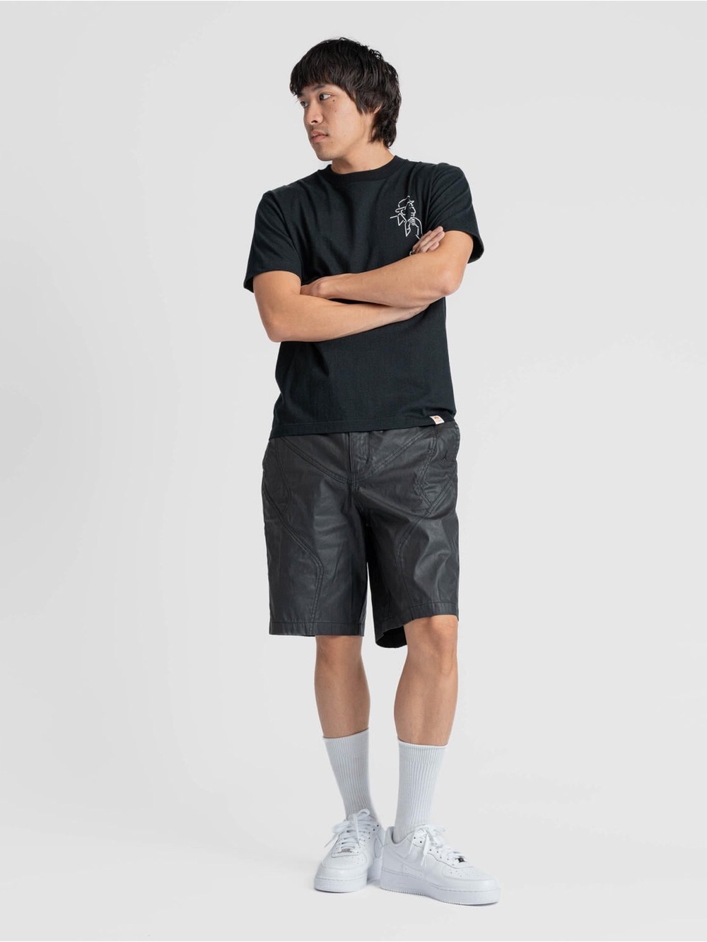 Nike Air Jordan x Travis Scott Waxed Shorts Black Size Men 34-Tall NWT